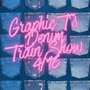 👚Graphic Tee & 👖Denim Train 🚂 Show Thursday, April 16th Live Notification🚨
